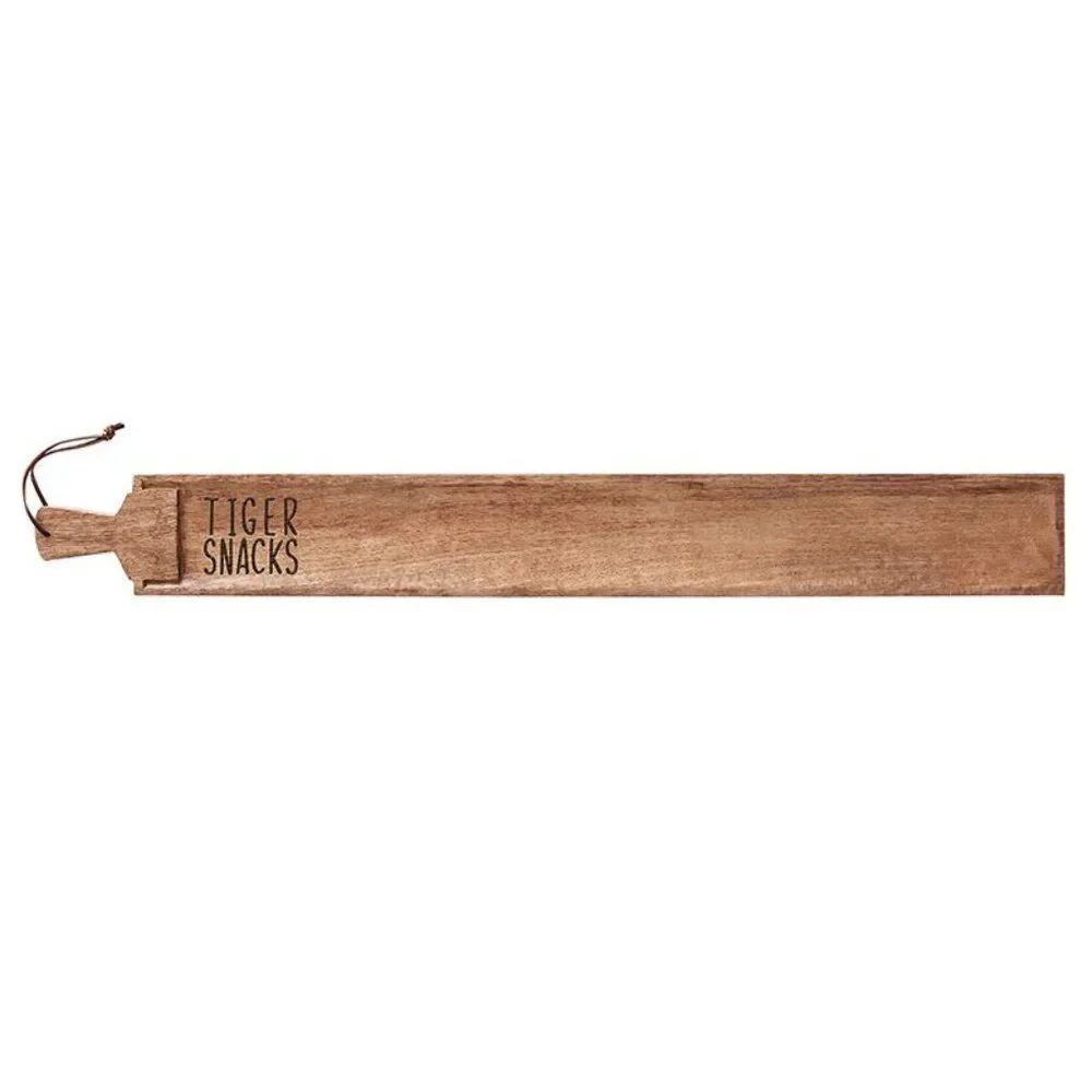 NEW! Detroit Clemson TIGERS Snacks Mango Wood Long Slider Serving Tray Board NIB